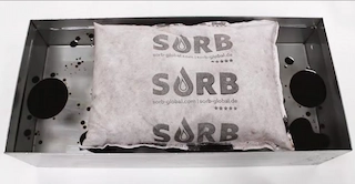 SORB XT® PPピローは水面の油を吸着可能