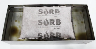 SORB XT® PPピローは水面の油を吸着可能